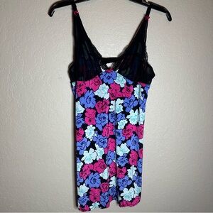 Betsey Johnson Black and Floral Pajamas